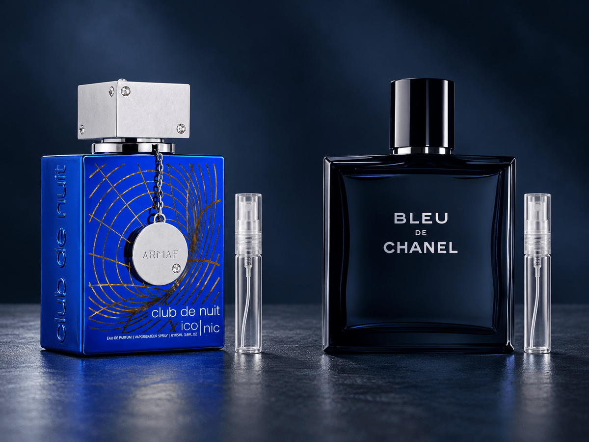 Club de Nuit Blue Iconic Review: How It Compares to Bleu de Chanel and Why to Sample First - Decant Direct