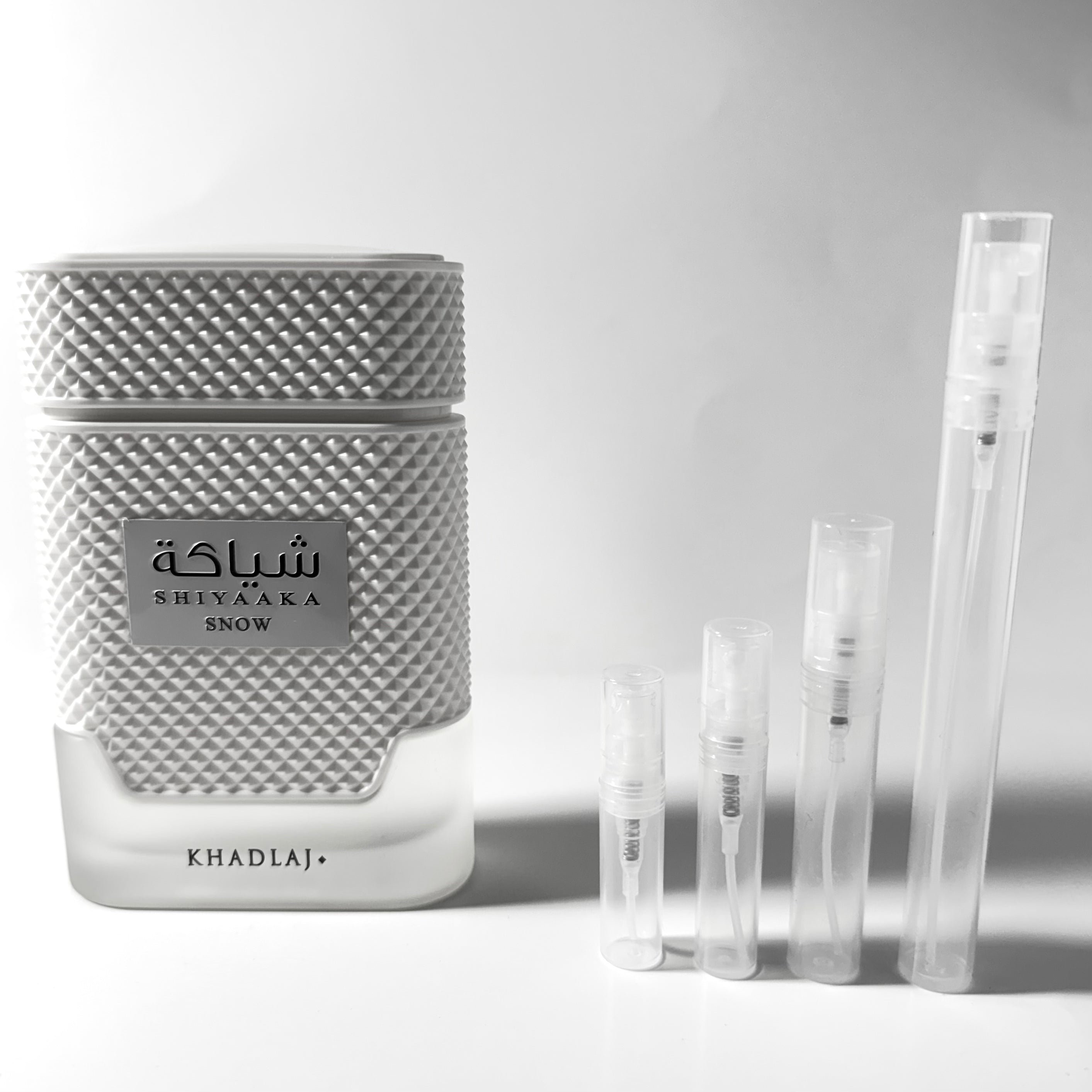 Khadlaj Shiyaaka Snow EDP Sample Decant & Travel Spray