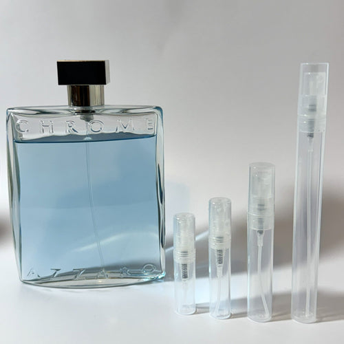 Azzaro Chrome Original bottle with Decant Direct sample spray