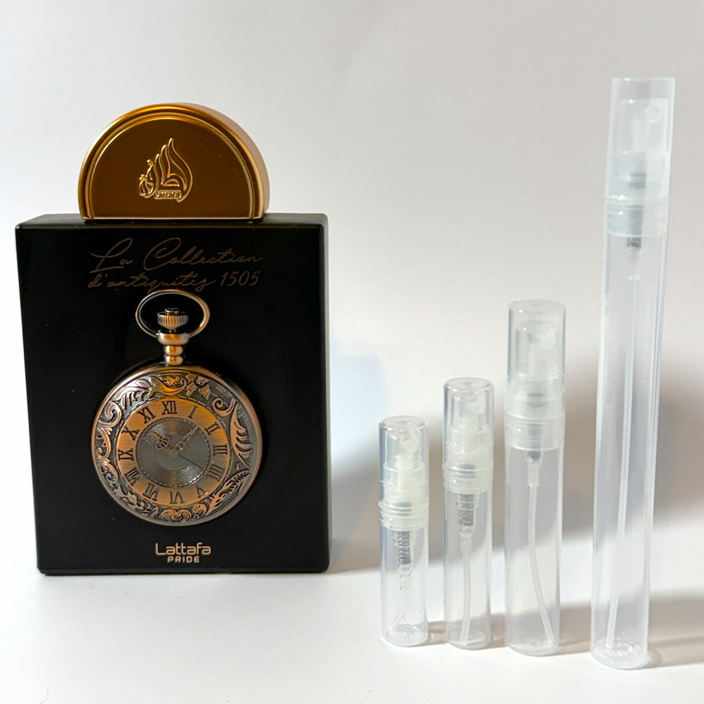 Lattafa La Collection d'Antiquites 1505 EDP Sample Decant